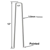 OK5STAR Landscape Staples 12 inch, 100 Pack Heavy Duty Garden Stakes