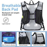 Lightweight Hydration Backpack, Running Backpack with 2L Water Bladder, Hydro Water Daypack for Cycling Hiking Rave for Men Women