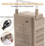 KMZ SUV Air Mattress with Built-in Pump & 2 Pillows, Thickened Flocked PVC, Quick 90-Seconds Inflation Air Bed, Portable & Durable Car Air Bed for Camping, Travel, Truck