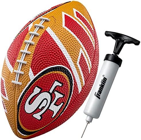 Franklin Sports NFL Team Footballs - Rubber Youth Mini Footballs for All NFL Teams - Kids Junior 8.5" Football - Official NFL Licensed Footballs