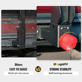 BougeRV Upgrade 2.0 Hitch Bike Rack with Dual Lock for SUV Truck, 165LB Capacity 2/3/4 Bikes Hitch Bike Carrier Rack with 2'' Hitch Receiver, Easy Assembly, Tilting & Foldable Bike Rack Hitch