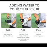 Golf Club and Golf Ball Cleaning Bag, Waterproof Clean Face Technology Liner, Detachable Clip, Machine Washable, Cleans Club Grooves, Dry Exterior (Neoprene or Microfiber Option Available)