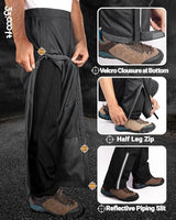 33,000ft Men's Full Zip Rain Pants Waterproof Lightweight for Hiking,Fishing,Golf