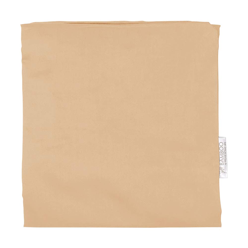 Relax Home Life Wedge Pillowcase, 100% Egyptian Cotton, Fits 7.5" Bed Wedge, Beige, 25" W x 26" L x 7.5" H