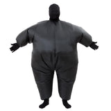 RHYTHMARTS Black Inflatable Costume Full Body Suit Halloween Christmas Costumes Fancy Dress Adult (Black)