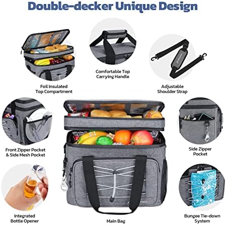 Maelstrom Soft Cooler Bag,Collapsible Soft Sided Cooler,24/30/60/75 Cans Beach Cooler,Ice Chest,Large Leakproof Camping Cooler,Portable Travel Cooler for Grocery Shopping,Camping,Road Trips