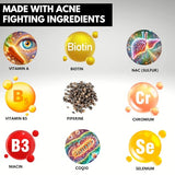 Acnetame Acne Pills 2 Pack 120 Pills- Vitamin Supplements for Acne Breakouts- Hormonal Pimple Tablets to Clear Oily Skin for Women, Men, Teens, and Adults