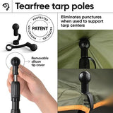 Green Elephant Tarp Poles - Tent Poles, Tent Poles Replacement, Tent Poles for Tarp, Canopy Poles, Awning Poles, Telescoping Tarp Poles, Tarp Poles Adjustable Heavy Duty, Aluminum Tent Pole Set of 4