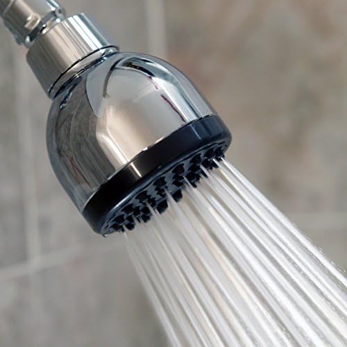 Aqua Elegante 3 Inch High Pressure Shower Head - Best Pressure Boosting, Wall Mount, Bathroom Showerhead For Low Flow Showers, 2.5 GPM - Chrome