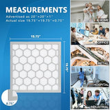 20x20x1 MERV 8 Air Filter,AC Furnace Air Filter,Reusable ABS Plastic Frame, 7 Pack Replaceable Filter Media (Actual Size: 19.61" x 19.61" x 0.78")