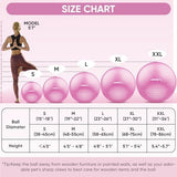 APEXUP Yoga & Pilates Ball - Anti Slip Heavy Duty Gym Ball for Fitness, Balance & Core Workout