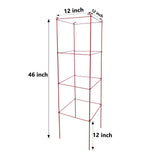 Thealyn Tomato Cages 6 Packs 46 Inch (H) Plant Stand with 164 Ft Twist Ties