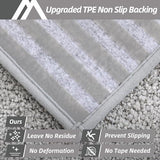 COSY HOMEER Edging Stair Treads Non-Slip Carpet Mat 28inX9in Indoor Stair Runners for Wooden Steps, Edging Stair Rugs for Kids and Dogs, 100% Polyester TPE Backing (15pc, Grey)