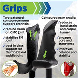 York Nordic Motivator Walking Poles for Balance and Rehab - Patented Stability Grips - Lightweight, Adjustable, and Collapsible - 2 Pieces Adjustable w/flip Locks - Heights 4'6" up to 6'2" - 230 lbs