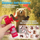 Air Horn 1.4oz 2pcs, Loud Mini Safety Boat Air Horn Can, Sports Event Starting Horn, Mini Small Compressed Blow Fog Bear Air, Celebrate Victory（2,Red）