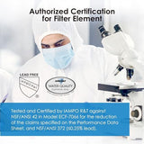 Waterdrop NSF/ANSI 42&372 Certified Water Filter, Replacement for Berkey® BB9-2® Black Filters, ProOne® or Alexapure® Gravity Water Filter System and Waterdrop King Tank Series, (Pack of 2)