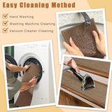 Stair Treads for Wooden Steps Indoor,8" X 30" (15 in Pack) Carpet Stair Treads for Wood Stairs, Machine Washable Stair Runners for Kids Elders and Pets,Brown