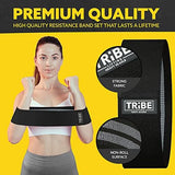 Fabric Resistance Bands for Legs - Workout Bands Resistance Bands for Men and Women - Booty Bands for Working Out - Exercise Bands Resistance Bands Set - Elastic Bands for Exercise