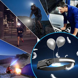 Headlamp Rechargeable 4Pack, 6 Mode Headlamps for Adults 1200Lumens LED Headlamp with Motion Sensor,230°COB Wide Beam Headlight Bright Headlamps Flashlight for Camping Accessories Gear, Hiking,Running