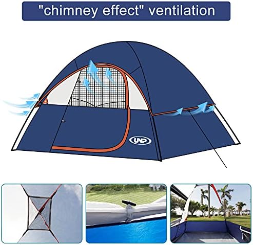 Camping Tent 2 Person, Waterproof Windproof Tent with Rainfly Easy Set up-Portable Dome Tents for Camping…