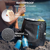 Backpack Cooler Insulated Leak Proof 30/45 Cans, 2 Insulated Compartments Thermal Bag, Portable Lightweight Beach Travel Camping Lunch Backpack for Men and Women