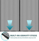 Titan Mall Magnetic Screen Door 72x80, Self Sealing, Heavy Duty Door Screen Magnetic Closure - Keep Bugs Out, Retractable Screen Door Mesh - Pet and Kid Friendly, Hands Free Mesh