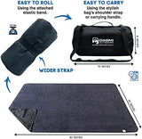 Waterproof Outdoor Blanket Large Fleece Stadium & Camping Blankets for Cold Weather. Perfect for Outdoors, Car, Dogs, Picnic. Windproof, Quilted, Extra Warm, Machine Washable.