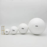 Crafjie 4 Inch Craft Foam Balls 24-Pack, Supplies Foam Balls for Christmas DIY Arts and Crafts, Smooth Polystyrene Foam Ball, for Decoration Household School Projects, White