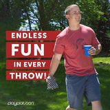 Play Platoon Cornhole Bags Weather Resistant- Set of 8 Regulation Bean Bags for Tossing- Official Professional Size & Weight Corn Hole Bags Two Color All Weather Cornhole Beans Bag Set with Tote Bag