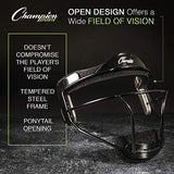 Champion Sports Steel Softball Face Mask - Classic Fielders Masks for Adults - Durable Head Guards - Premium Sports Accessories for Indoors and Outdoors - Multiple Styles