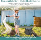 DR.PREPARE 4.5 Gallons Portable Shower for Camping, 17L Camping Shower with Pump, USB Rechargeable Battery, 2 Shower Heads, Large Water Flow, Portable Shower for Beach Hiking Outdoor, Pet Cleaning