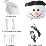 OurWarm 6ft Christmas Inflatables Outdoor Decorations, Blow Up Snowman Penguins Inflatable with Rotating LED Lights for Christmas Indoor Outdoor Yard Garden Decorations