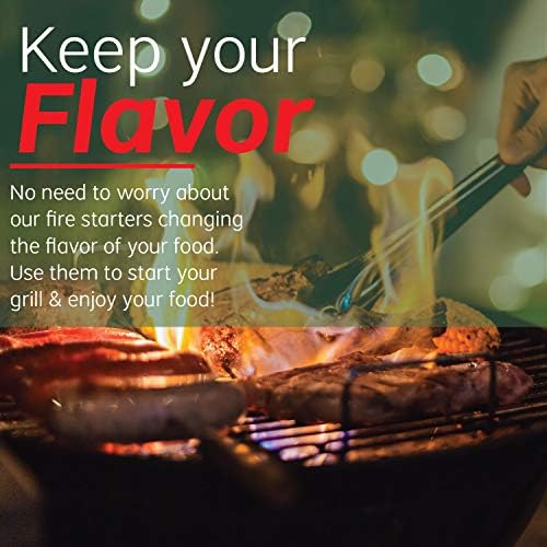 Natural Fire Starters - 70 Pieces. All Weather Charcoal & BBQ Fire Starters for Fireplace, Campfires & Grill