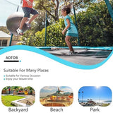 AOTOB 8FT 10FT 12FT 14 FT 15FT Trampoline with Safety Enclosure Net，Outdoor Trampoline with Basketball Hoop, Heavy Duty Jumping Mat and Spring Cover Padding for Kids and Adults, Storage Bag and Ladder