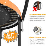 JUMPZYLLA Trampoline Outdoor 8FT 10FT 12FT 14FT 15FT 16FT with Enclosure and Ladder, ASTM Approved Recreational Trampoline for Kids and Adults, Anti-Rust Coated Frame