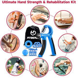 FitBeast Grip Strengthener Forearm Strengthener Hand Grips Strengthener Kit - 5 Pack Adjustable Resistance