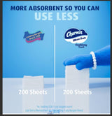 Charmin Ultra Soft Cushiony Touch Toilet Paper, 18 Family Mega Rolls = 90 Regular Rolls