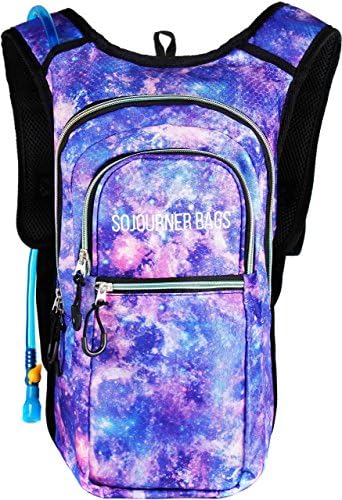 Sojourner Hydration Pack, Hydration Backpack - Water Backpack with 2l Hydration Bladder, Festival Essential - Rave Hydration Pack Hydropack Hydro for Hiking, Running, Biking, Festival Gear