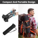 Triple Tree 2 Pack Folding Camping Stool, 13.8 Inch Small Portable Lightweight Stool Seat with Side Pocket and Carry Bag for Travel, Hiking, BBQ, Fishing and Beach, Load Capacity to 400lbs