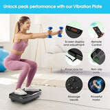 Vibration Plate Exercise Machine for Lymphatic Drainage Weight Loss,SoftGym Power Vibration Plate 300-400 Lbs Capacity Full Whole Body Workout Vibration Platform,Waver Vibration Plate for Home Fitness