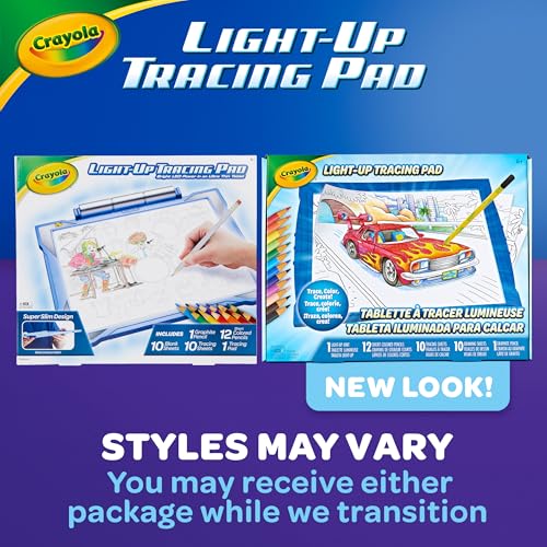 Crayola Light Up Tracing Pad - Blue, Drawing & Tracing Projector for Kids, Holiday & Christmas Gifts for Girls & Boys, Sketching Light Box Table, Toys for Kids, Ages 6+