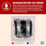 Rio Salto BRASS Metal Gold Double Toggle Light Switch Covers Wall Plate Toggle Light Switch Wallplate Decorative Gold 2 Gang Wall Switch Plate Covers Genuine Brushed Brass - Standard Size