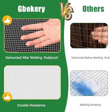 Hardware Cloth 1/2 inch 16in x 25ft 19 Gauge, Hot-dip Galvanized After Welding Chicken Wire Mesh Roll Garden Plant Welded Metal Wire Fencing Roll, Rabbit Cages Snake Fence