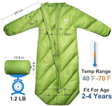 T40 Toddler Sleeping Bags Boys Girls | Ages 2-4 | Puffy Kids Sleeping Bag Camping Sleepovers |up to 46 in| Lightweight Compact Comfort for Indoor Outdoor Machine Washable