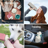 Collapsible Water Bottles 20.6oz, Silicone Foldable Portable Travel Water Bottle, Folding Lightweight Reusable Leakproof for Traveling Camping Hiking Cycling Yoga Sports Outdoor