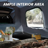 SUV Tent, 5-9 Person Rectangle Car Tent for Family, Waterproof & Windproof for Car Camping, Large Camping Tents with Storage Bag, SUV, Van, Jeep, Pickup 8FT L x 10.6FT W x 7.2FT H