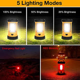 Camping Lantern, 3200LM Bright Camping Lights, 4600mAh Rechargeable LED Lantern, Lantern Flashlight for Power Outages/Fishing/Hurricane/Emergency, CT CAPETRONIX Camping Accessories (2-Pack)