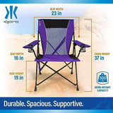 Kijaro Dual Lock Portable Camping Chairs - Enjoy the Outdoors with a Versatile Folding Chair, Sports Chair, Outdoor Chair & Lawn Chair - Dual Lock Feature Locks Position – Kawachi Purple