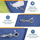 HiiPeak Sleeping Pad - Ultralight Inflatable Sleeping Mat with Built-in Foot Pump, Durable Compact Waterproof Camping Air Mattress for Camping, Backpacking, Hiking, Tent Trap Traveling