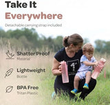 Hydracy Water Bottle with Time Marker -Large BPA Free Water Bottle & No Sweat Sleeve -Leak Proof Gym Bottle with Fruit Infuser Strainer & Times to Drink -Ideal for Fitness Sports & Outdoors